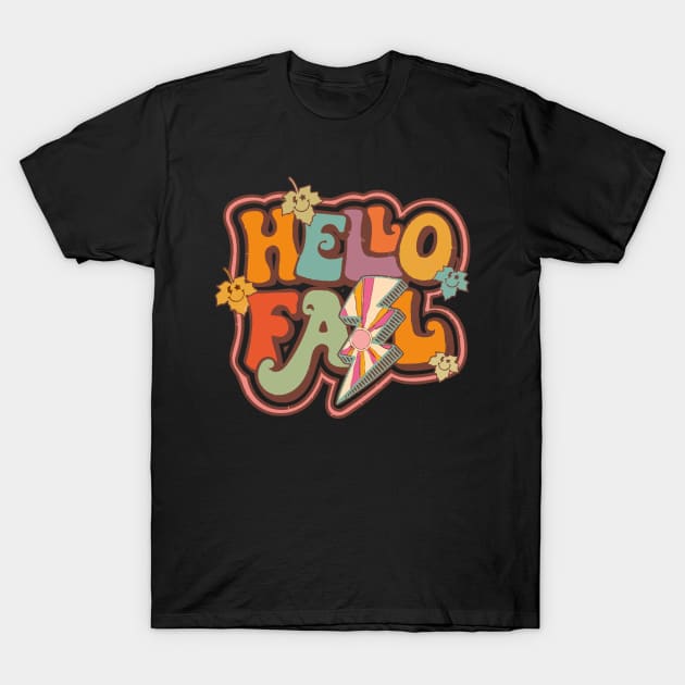 Retro Hello Fall T-Shirt by LEMOUS TEES